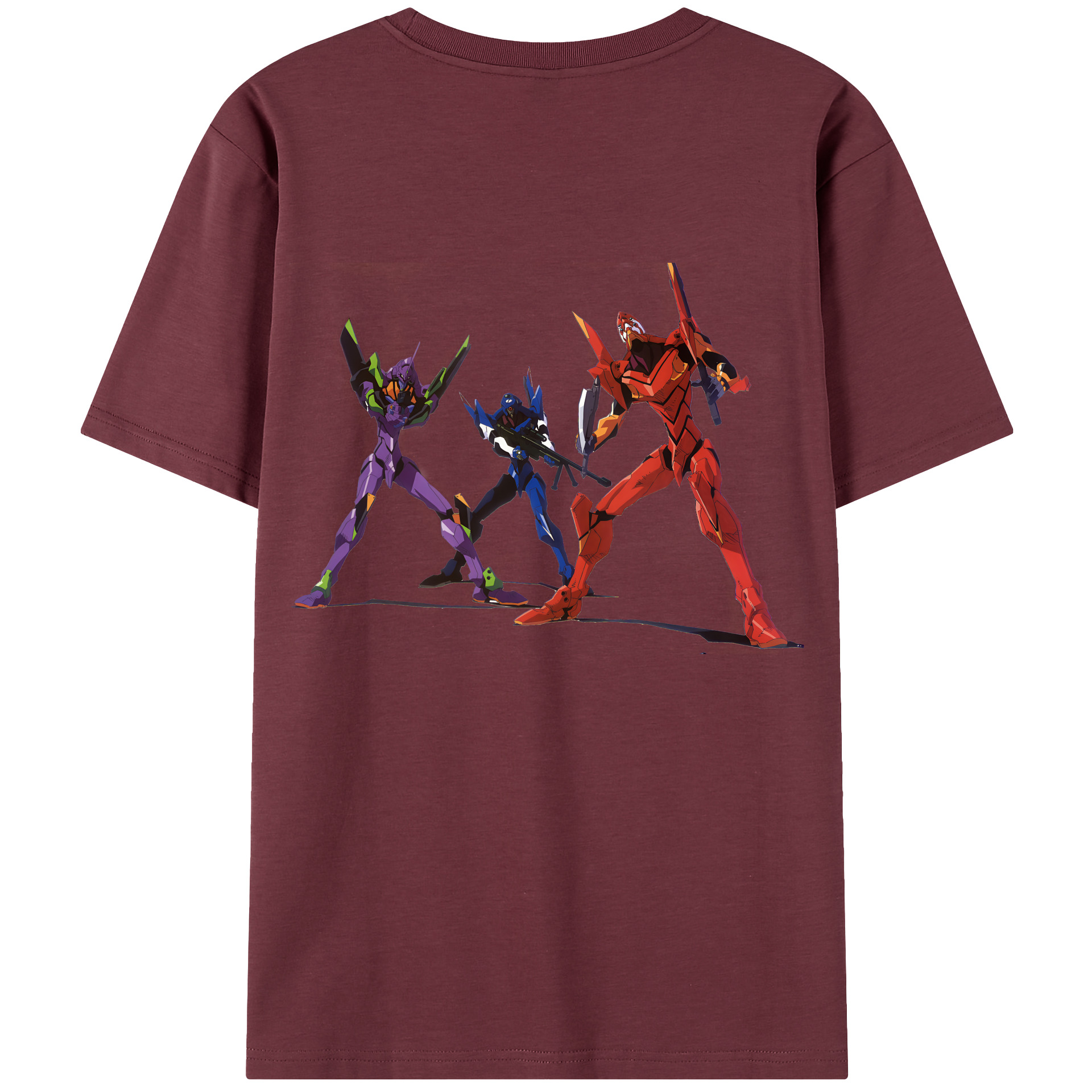 （画像用） EVA 新世紀エヴァンゲリオン 綿100％半袖Tシャツ（背面プリント）